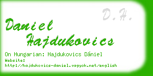 daniel hajdukovics business card